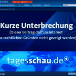 Live Depublikation bei der Tagesschau