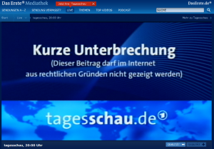 Live Depublikation bei der Tagesschau