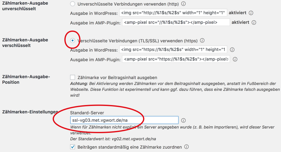 VG Wort Zählpixel und HTTPS - Einrichtung mit Prosodia VGW OS