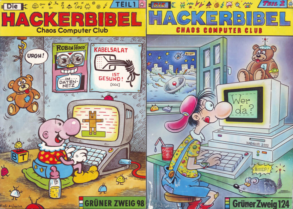 Cover der Hackerbibeln 1 und 2