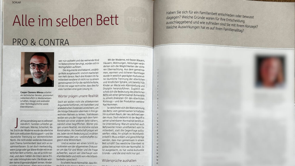 Foto des Artikels in der Deutschen Hebammen Zeitschrift.